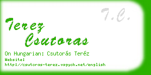 terez csutoras business card
